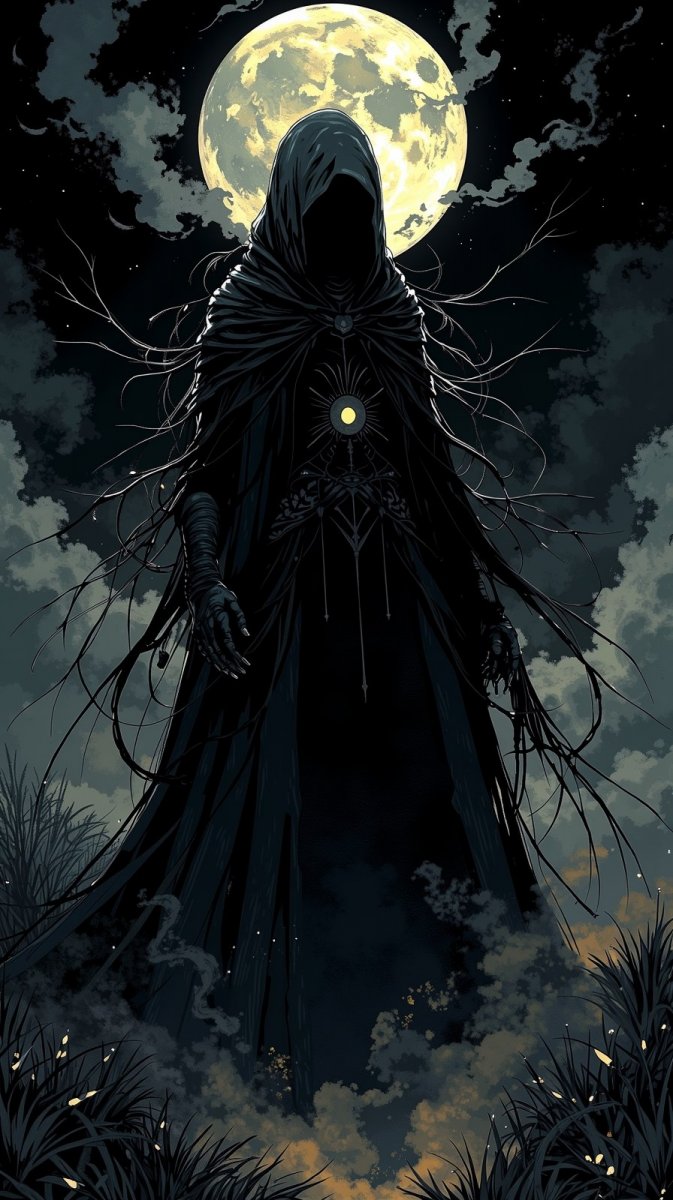 Таинственная императрица теней в объятиях тумана и лунного света. Генерация из нейронной сети Flux Таинственная императрица теней в объятиях тумана и лунного света. Генерация из нейронной сети Flux