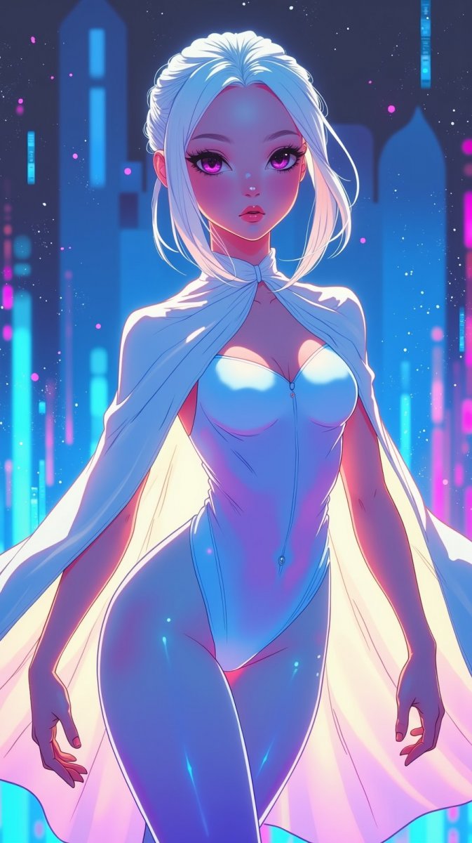 Нежная градиентная элегантность: дева в стиле синтвейв и балетной позе. Изображение из нейронной сети Flux Ai Нежная градиентная элегантность: дева в стиле синтвейв и балетной позе. Изображение из нейронной сети Flux Ai