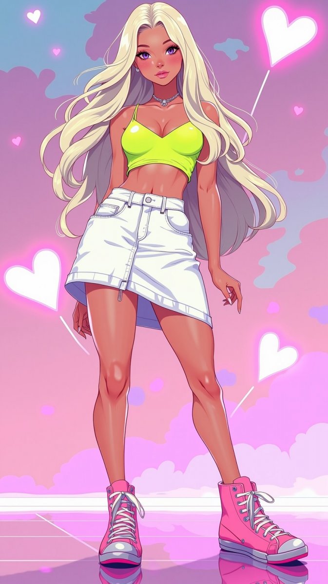 Нежная красота: неоновый блеск и пастельные грáдиенты в стиле глэм. Генерация из нейронной сети Flux Ai Нежная красота: неоновый блеск и пастельные грáдиенты в стиле глэм. Генерация из нейронной сети Flux Ai