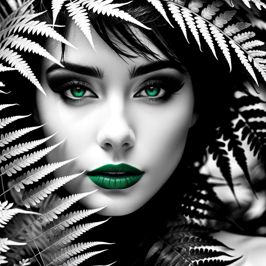 Черно-белый портрет в стиле минимализм и эстетики. Генерация из нейронной сети Stable Diffusion Черно-белый портрет в стиле минимализм и эстетики. Генерация из нейронной сети Stable Diffusion