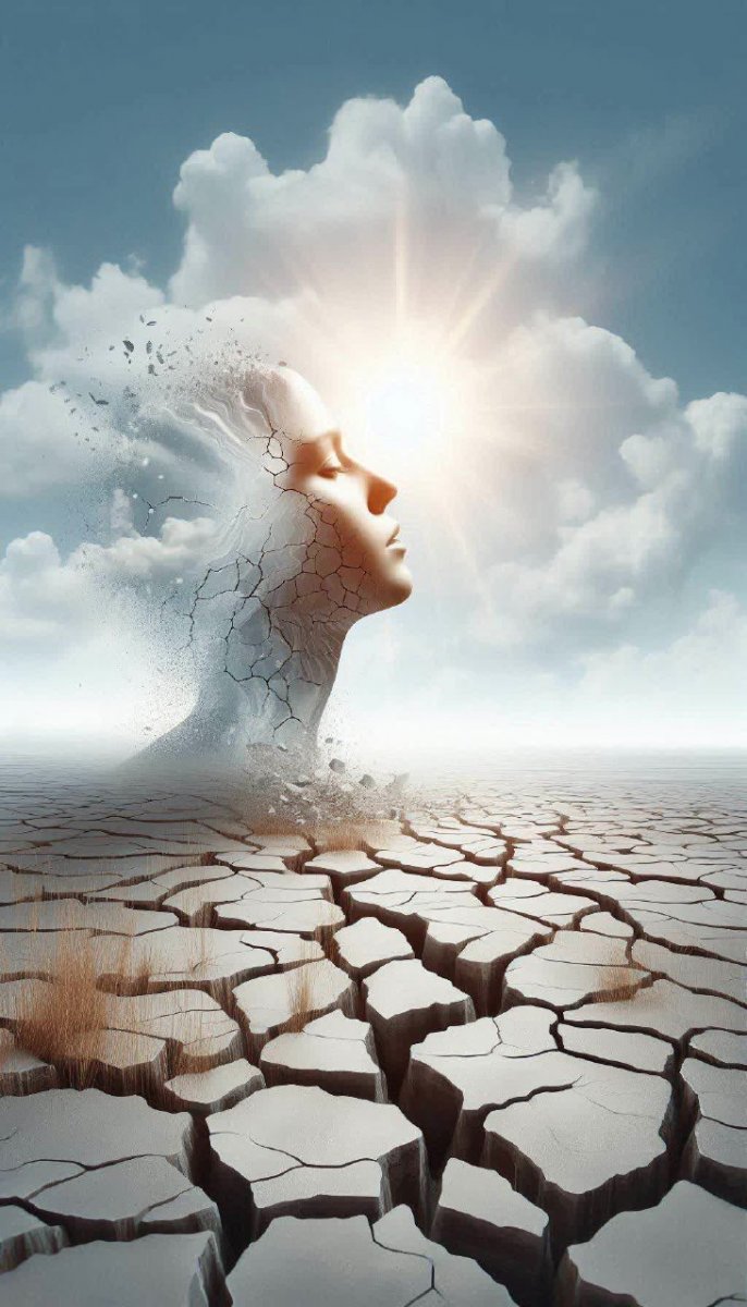 Земля к свету: сюрреалистический портрет и минимализм. Нейросеть Dalle 3 Земля к свету: сюрреалистический портрет и минимализм. Нейросеть Dalle 3