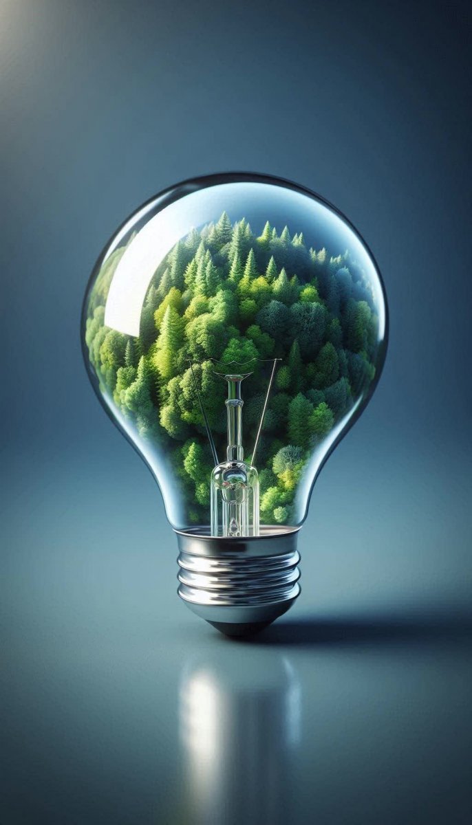 Отражение деревьев в лампочке: завораживающая детализация. Генерация из нейронной сети Dalle-3 Отражение деревьев в лампочке: завораживающая детализация. Генерация из нейронной сети Dalle-3