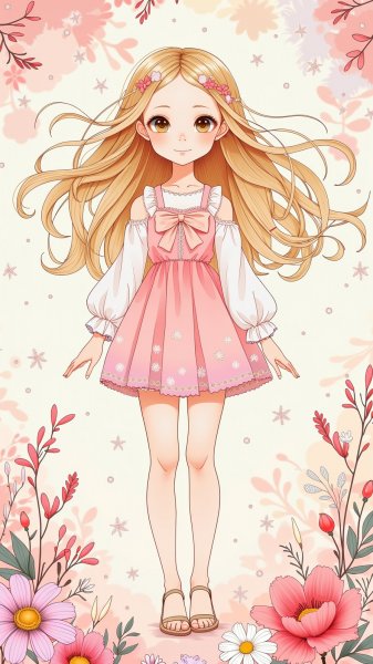 Волшебная красота девушки с лучистыми глазами и улыбкой в сказочном мире. Генерация из нейронной сети Flux Ai