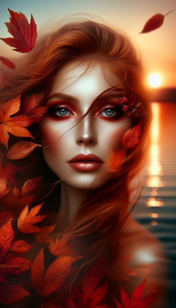 Осеннее настроение: красота и спокойствие у озера. Картинка из нейросети Dalle 3