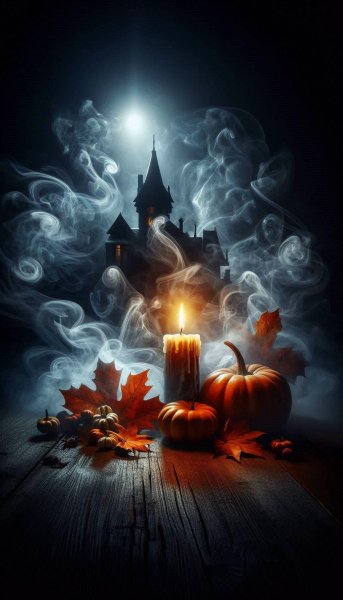 Туман и дом: сюрреалистичная осень в двойной экспозиции. Нейронная сеть Dalle