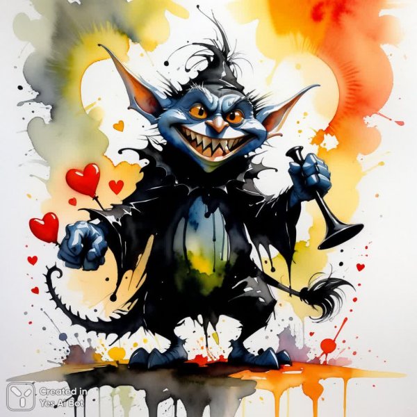 Восход гоблинов: феерия красок и эмоций в стиле Пеноваца и Бертона. Генерация из нейронной сети Stable Diffusion