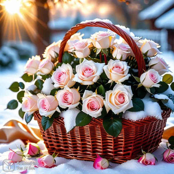 Роскошный букет роз в осеннем сиянии: фото профессионального уровня. Изображение из нейронной сети Stable Diffusion