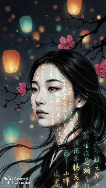 Нежная красота восточной души в цифровом искусстве. Изображение из нейросети NanoBanana
