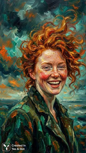 Ирландская мечта: буйство красок и юный смех Афремова. Картинка из нейросети NanoBanana