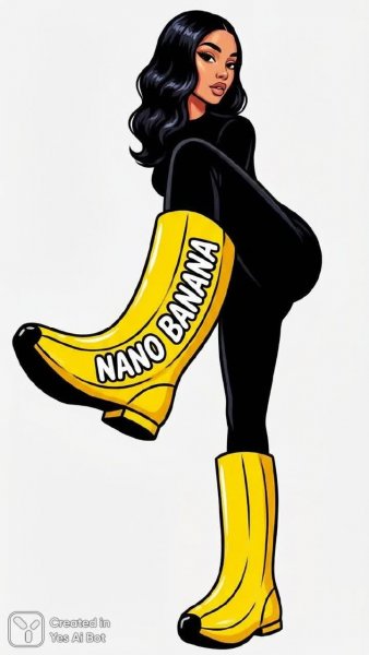 Яркий лук с нано бананами: дерзкое сочетание и стильный акцент. Изображение из нейросети Нано Банана