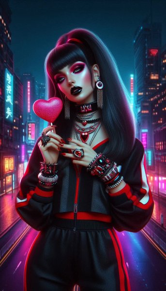 Городской шик: дерзкий образ с яркими акцентами. Генерация из нейронной сети Dalle 3