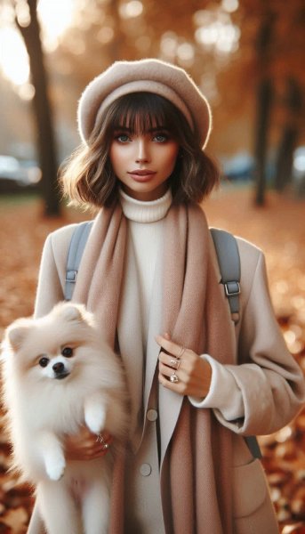 Осенний стиль: уют и элегантность в городских красках. Изображение из нейросети Dalle-3