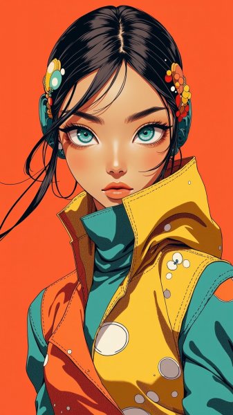 Завораживающий взгляд: мода и глубина в фотореалистичном портрете модели. Нейронная сеть Flux