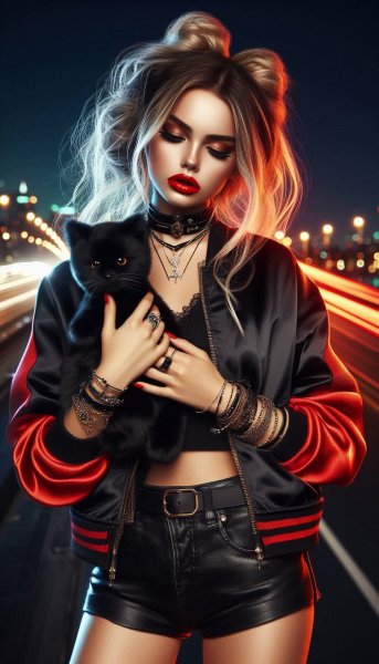 Городской портрет: эмоции и ночная эстетика. Генерация из нейросети Dalle 3