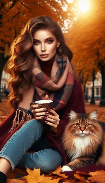 Осеннее настроение: уют и тепло в каждом кадре. Генерация из нейросети Dalle