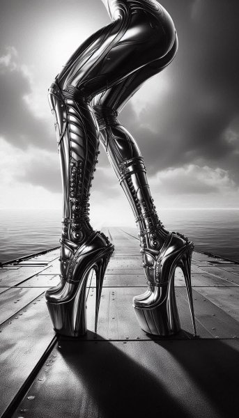 Невероятная футуристическая женщина на галактическом берегу. Генерация из нейросети Dalle