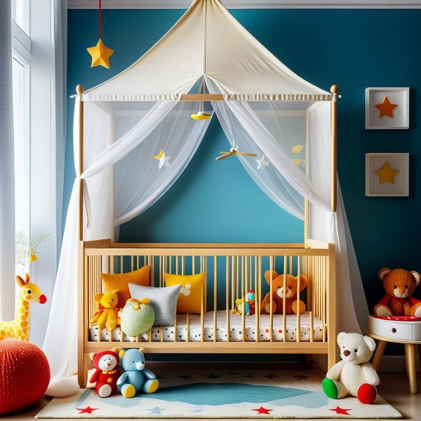 Детская комната: уютный мир с волшебными деталями и нежным макро. Изображение из нейронной сети Stable Diffusion