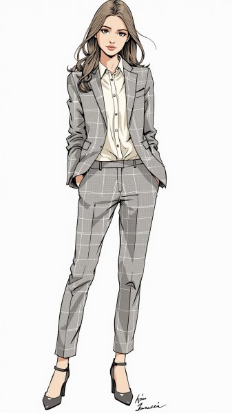 Элегантность в деталях: минималистичный портрет современной женщины. Генерация из нейронной сети Flux