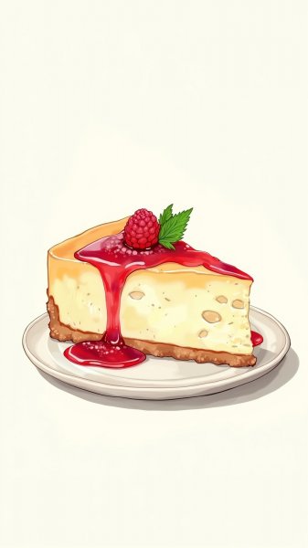 Изысканный чизкейк акварелью: нежное наслаждение в каждой детали. Нейронная сеть Flux Ai