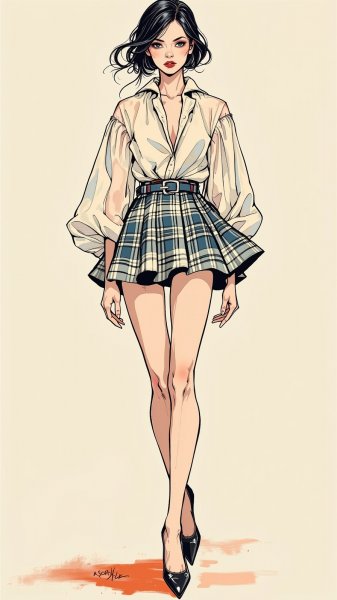 Элегантность и бунтарство: мода в пастельных тонах. Нейросеть Flux.1