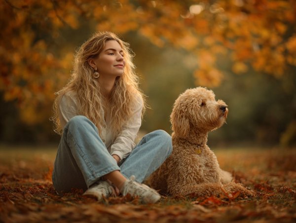 Осенняя гармония: уютный вечер в парке и нежная красота момента. Картинка из нейронной сети Миджорни