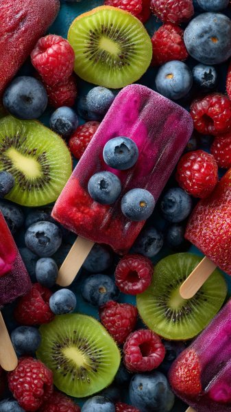 Ягодное лето с фруктовыми радостями и освежающими десертами. Картинка из нейронной сети Midjourney