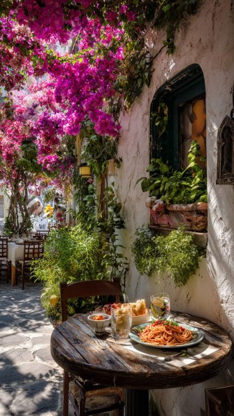 Летнее наслаждение морепродуктами и рыбой. Картинка из нейросети Миджорни