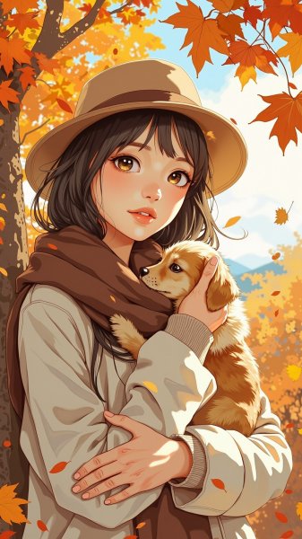 Осеннее спокойствие и уют: нежность в каждом мгновении и теплая атмосфера домашнего очага. Нейросеть Flux