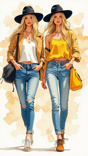 Народный стиль и мода: яркие образы в минималистичном пространстве. Нейронная сеть Flux.1