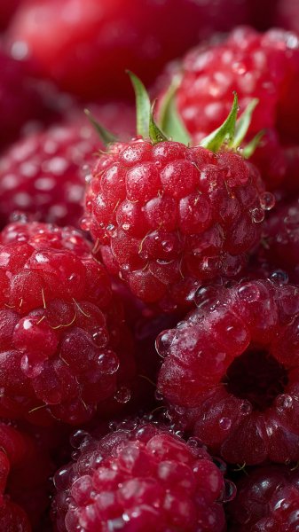 Изысканная малиновая геометрия: блики сфер и ягодный хаос. Генерация из нейросети Миджорни