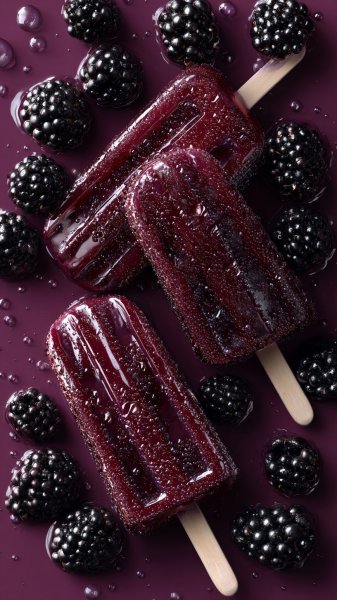 Черничный попкорн: гиперреалистичная текстура и летнее наслаждение. Нейросеть Миджорни