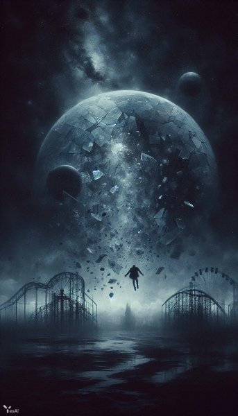 Безмолвная тоска в космической пустоте. Изображение из нейронной сети Dalle