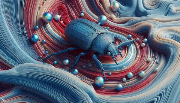 Кисельный узор: сюрреалистичная абстракция в 4D и blue blur. Генерация из нейронной сети Dalle-3