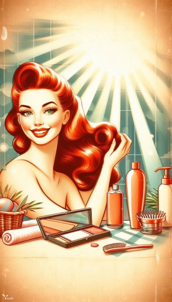 Ретро реклама шампуня: очарование эпохи 1960-х. Нейронная сеть Dalle 3