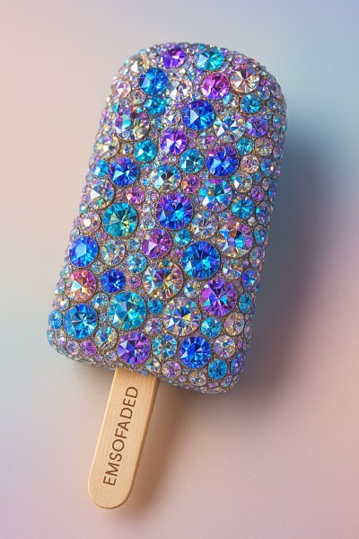 Хрустальный попсик: роскошь и блеск в каждом кристалле Swarovski. Картинка из нейросети Sora Images