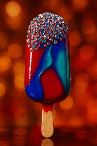 Хрустальное великолепие сладкого лакомства. Картинка из нейросети Sora Image