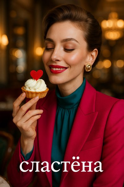 Изысканная сладость и чувственность в роскошном кафе. Картинка из нейронной сети Sora images Ai