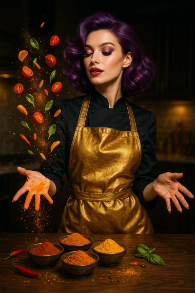 Кулинарный шедевр с яркими красками и волшебным настроением. Изображение из нейросети Sora Ai Images