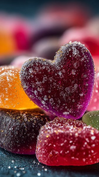 Яркие конфеты и сладости – визуальный рай для любителей сладкого. Изображение из нейросети Миджорни