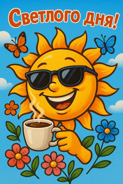 Солнечное утро с чашкой кофе и цветами. Изображение из нейронной сети Sora