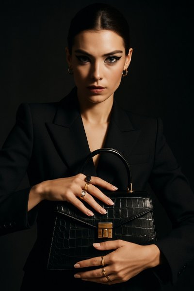 Элегантность и стиль: безупречный образ современной женщины в деталях. Генерация из нейросети Sora Image