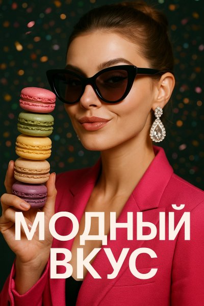 Сладкий стиль и конфетти: секреты модной инфлюенсерки. Картинка из нейронной сети Sora Ai Images