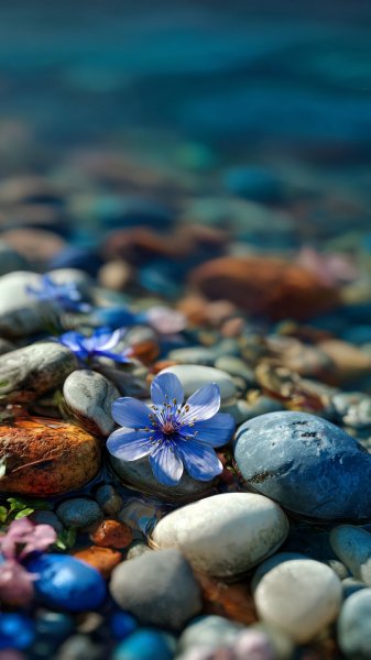 Цветы на пляже: макросъемка в разрешении 8K UHD. Генерация из нейросети Миджорни