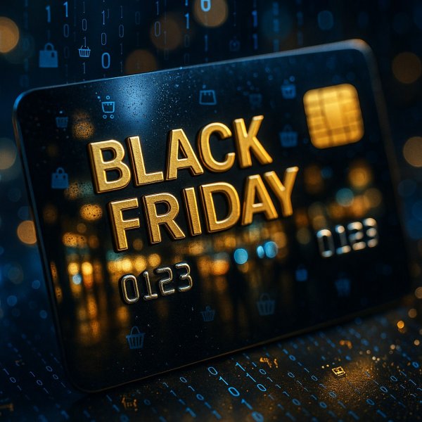 Черная кредитка: блицпокупка в стиле макросъемки. Картинка из нейронной сети Sora