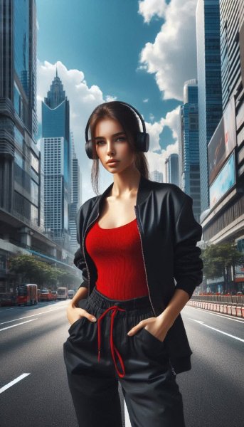 Городской стиль: взгляд в будущее. Картинка из нейронной сети Dalle 3