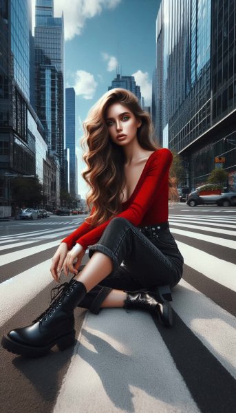 Городская элегантность: взгляд сквозь призму современного стиля и безупречной фотографии. Картинка из нейросети Dalle