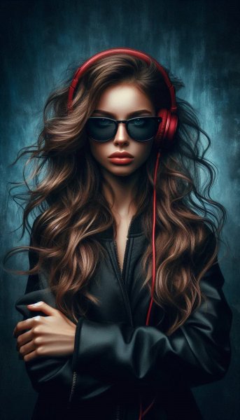 Таинственная красота: фотосессия в стиле музыки и загадки. Нейросеть Dalle