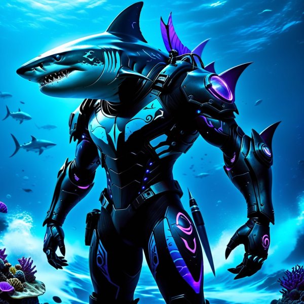 Мрачный лидер восстания в глубоководной экипировке. Картинка из нейронной сети Стейбл Дифьюжен
