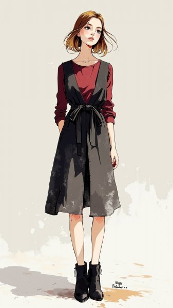 Молодая женщина в студии: стильный образ и настроение. Изображение из нейронной сети Flux.1