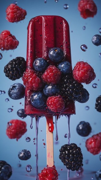 Ягодный взрыв: сочные краски лета в стиле гиперреализма и фуд-фотографии. Нейронная сеть Миджорни